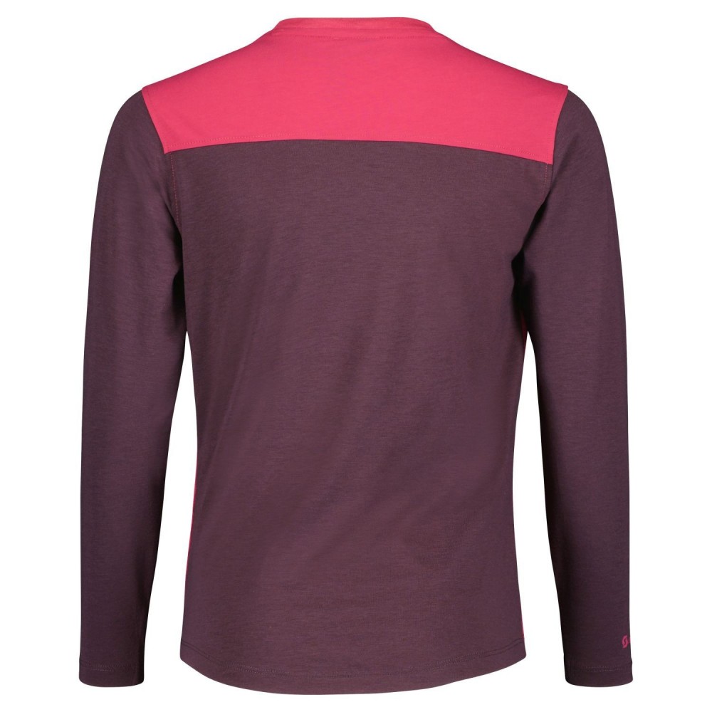 Maillot Jr Trail 20 Dri Ls Carmine Pink/Dark Purple 2