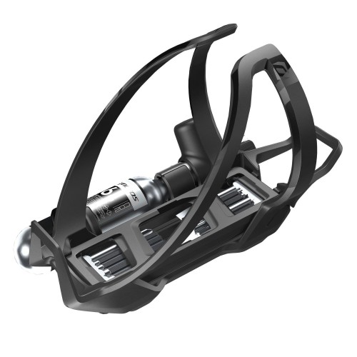 Portabidon Is Coupe Cage Co2 Black | Portabidón para bicicleta con herramientas y cartucho integrados.