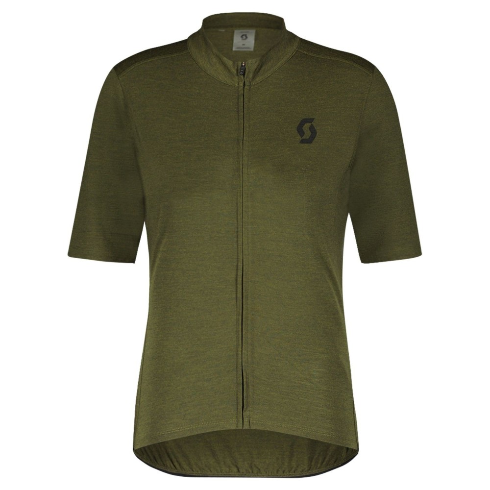 Maillot Ms Gravel Merino Ss Fir Green/Black