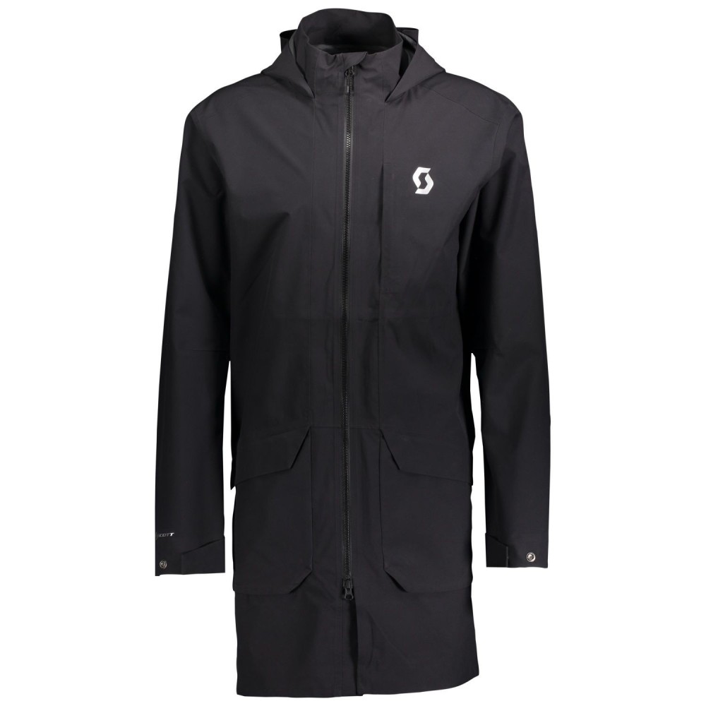 Chaqueta Ms Rain Coat Ft Black/Grey