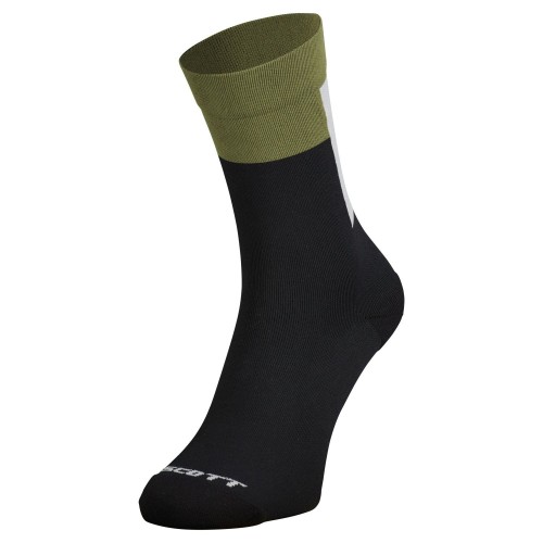 Calcetín Block Stripe Crew Black/Fir Green | Tienda oficial Scott