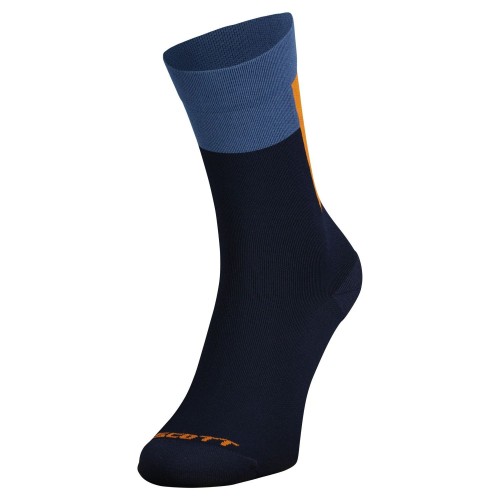 Calcetín Blocl Stripe Crew Dark Blue/Braze Orange | Tienda oficial Scott,