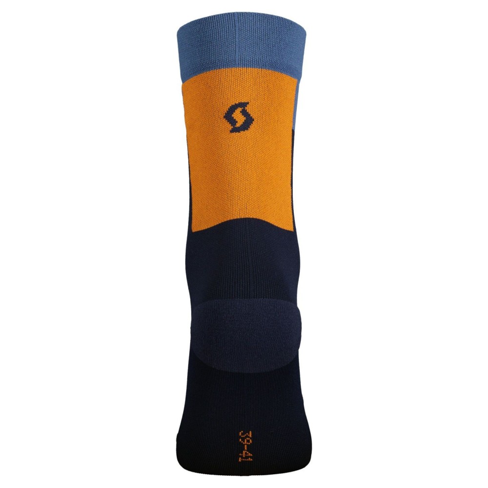 Calcetín Blocl Stripe Crew Dark Blue/Braze Orange | Tienda oficial Scott, 2