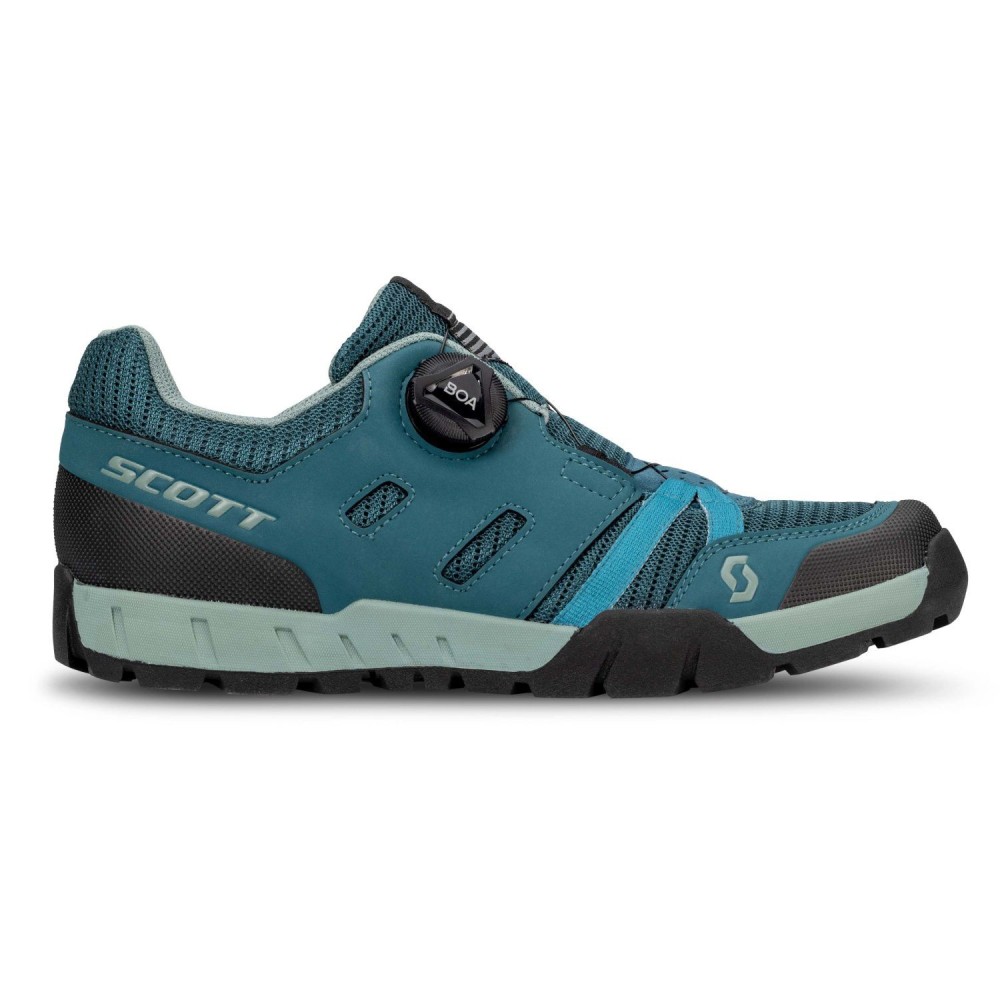 Zapatillas SCOTT Ws Sport Crus-R Flat Boa Petrol Blue/Mint Green 2023