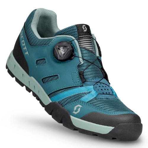 Zapatillas SCOTT Ws Sport Crus-R Flat Boa Petrol Blue/Mint Green 2023
