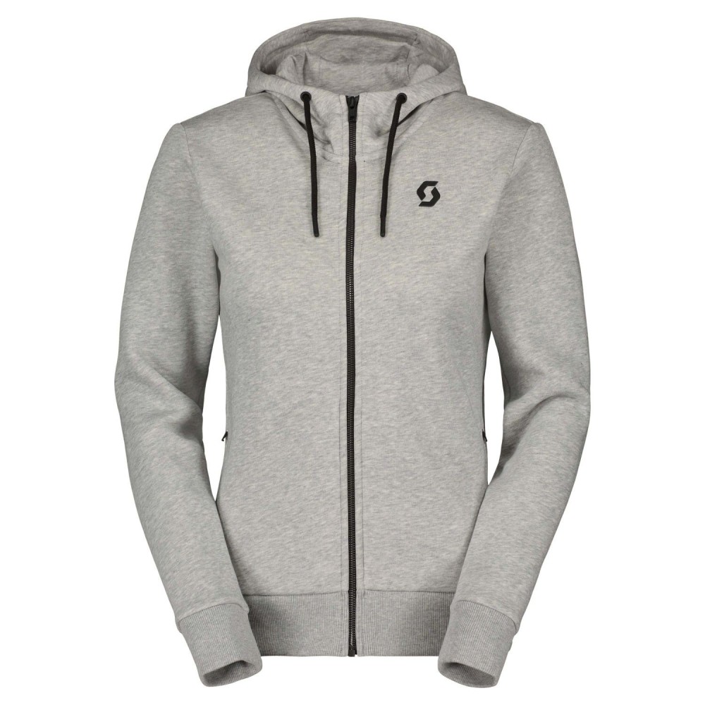 Chaqueta Con Capucha Ws Tech Warm Zip Grey Melange Scott