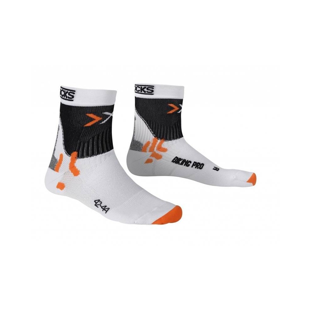 Calcetín Bike Pro Blanco/Negro |Calcetín de running X-Socks