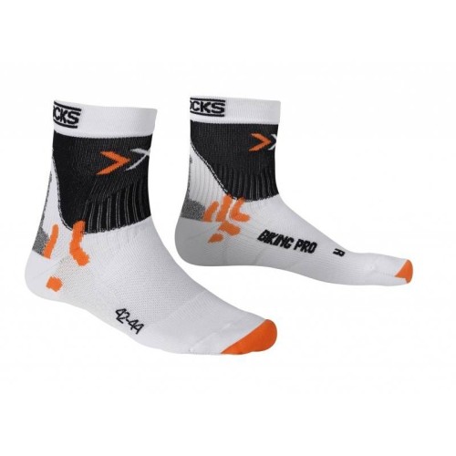 Calcetín Bike Pro Blanco/Negro |Calcetín de running X-Socks