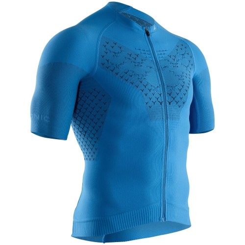 Maillot M/C Twyce 4.0 Bike Zip Hombre Twyce Blue/Opal Black | Maillot X-Bionic