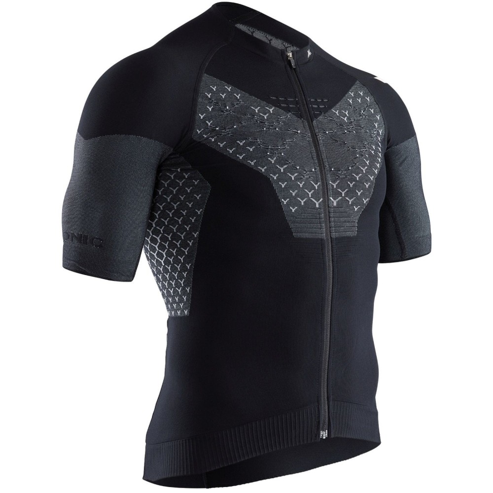 Maillot M/C Twyce 4.0 Bike Zip Hombre Black Melange| Maillot X-Bionic