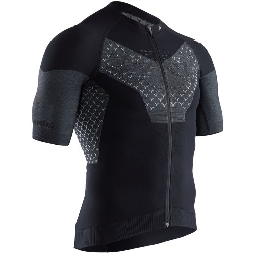 Maillot M/C Twyce 4.0 Bike Zip Hombre Black Melange| Maillot X-Bionic