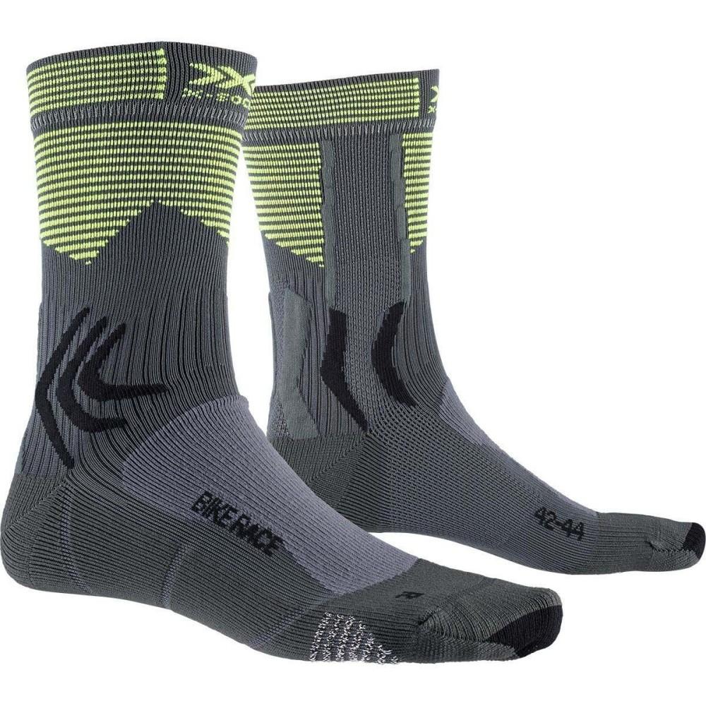 Calcetín Bike Race Charcoal/Phyton Yellow