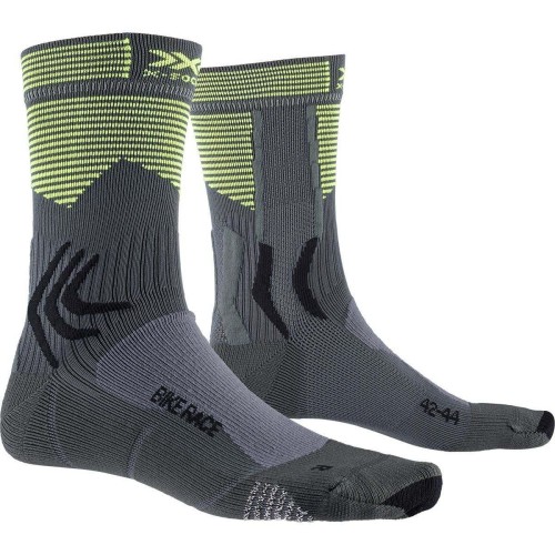 Calcetín Bike Race Charcoal/Phyton Yellow