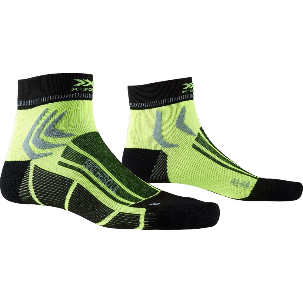 Calcetín Bike Hero Ul Opal Black/Phyton Yellow