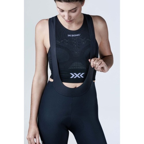 Culotte con tirantes X-BIONIC Corefusion Mujer Opal Black | Culotte para ciclismo de alto rendimiento