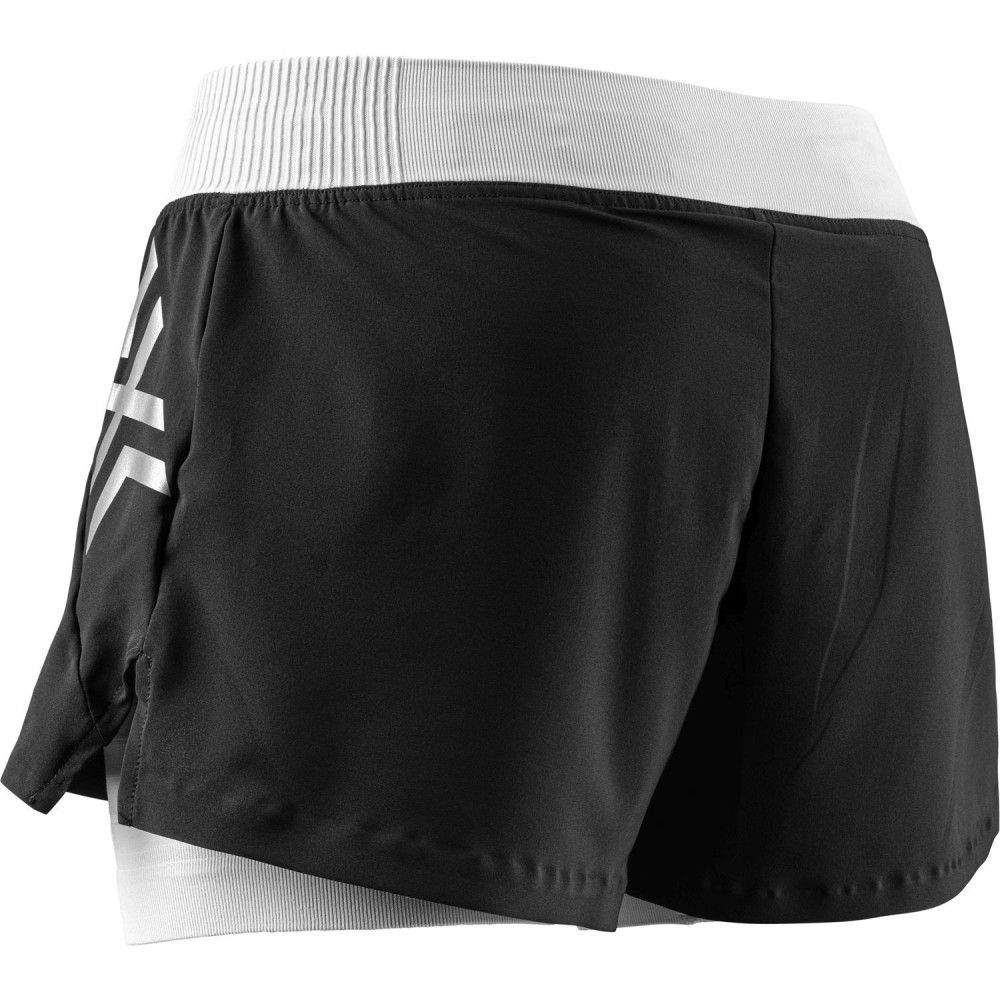 Pantalón corto Twyce Race 2in1 Mujer Arctic White/Pearl Grey | Pantalón running X-Bionic 2