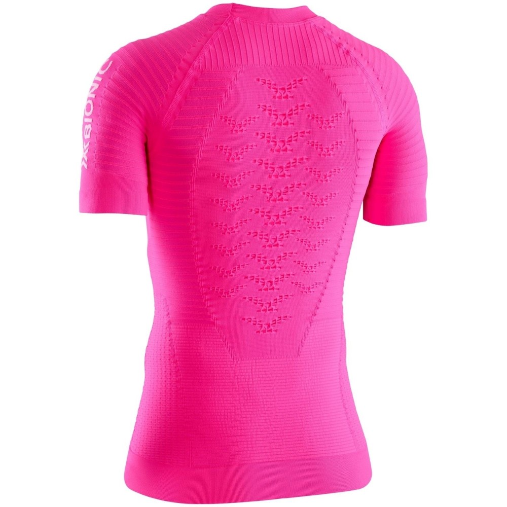 Camiseta M/C Effektor G2 Run Mujer Neon Flamingo/Namib Red 2