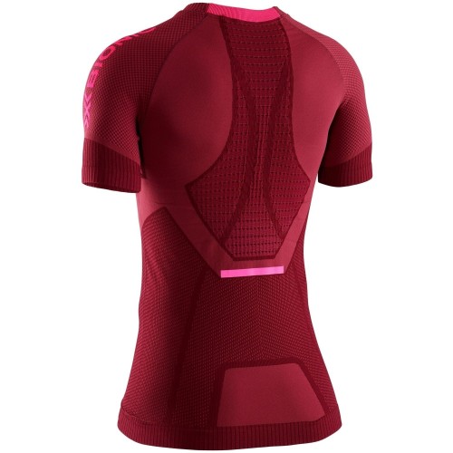 Camiseta M/C Invent Run Speed Mujer Namib Red/Neon Flamingo