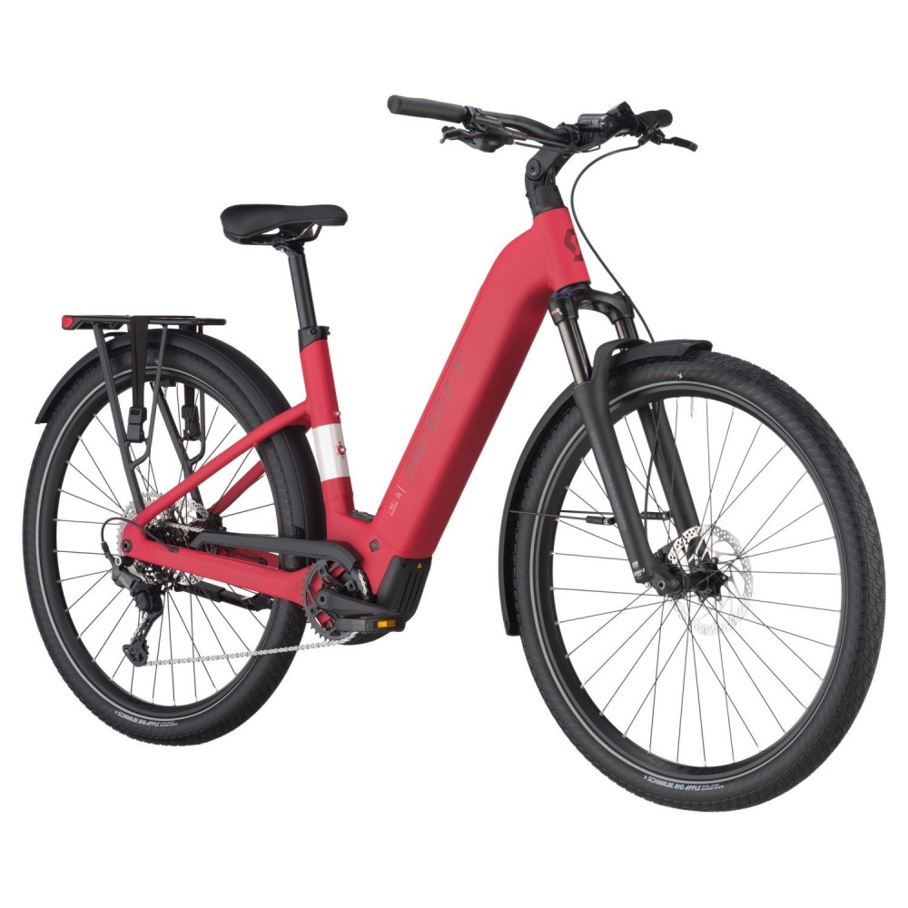 Bicicleta urbana SCOTT Sub 30 eride Wave Raspberry Red 2025 | Tienda oficial Scott Concept Store