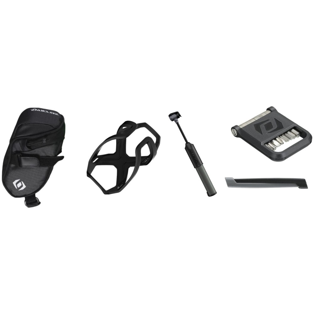 Kit Accesorios Básicos SYNCROS MTB – Bolsa, Palancas, Minibomba y Portabidón