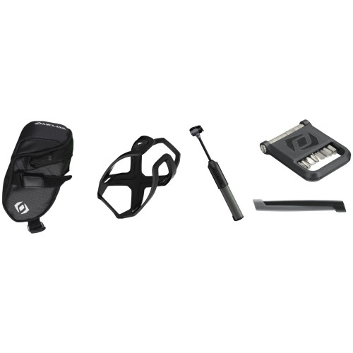 Kit Accesorios Básicos SYNCROS MTB – Bolsa, Palancas, Minibomba y Portabidón