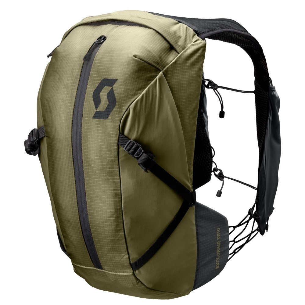 Mochila Explorair 10 Black/Fir Green | Mochila running Scott